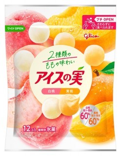 アイスの実 白桃黄桃 パッケージ画像